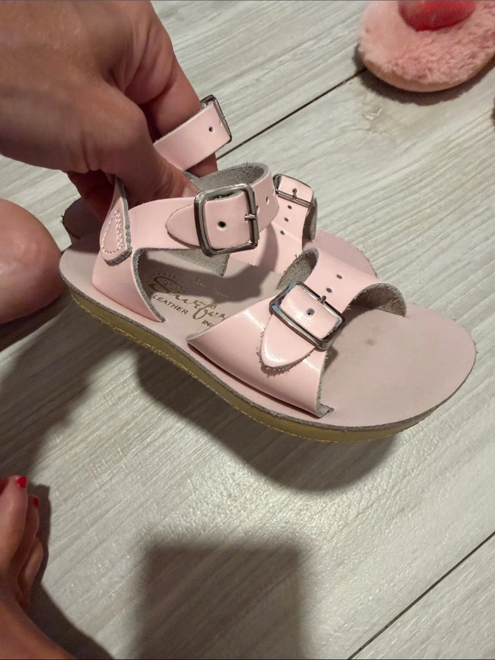 Salt Water Sandals Kids Pink Buckle Sandals